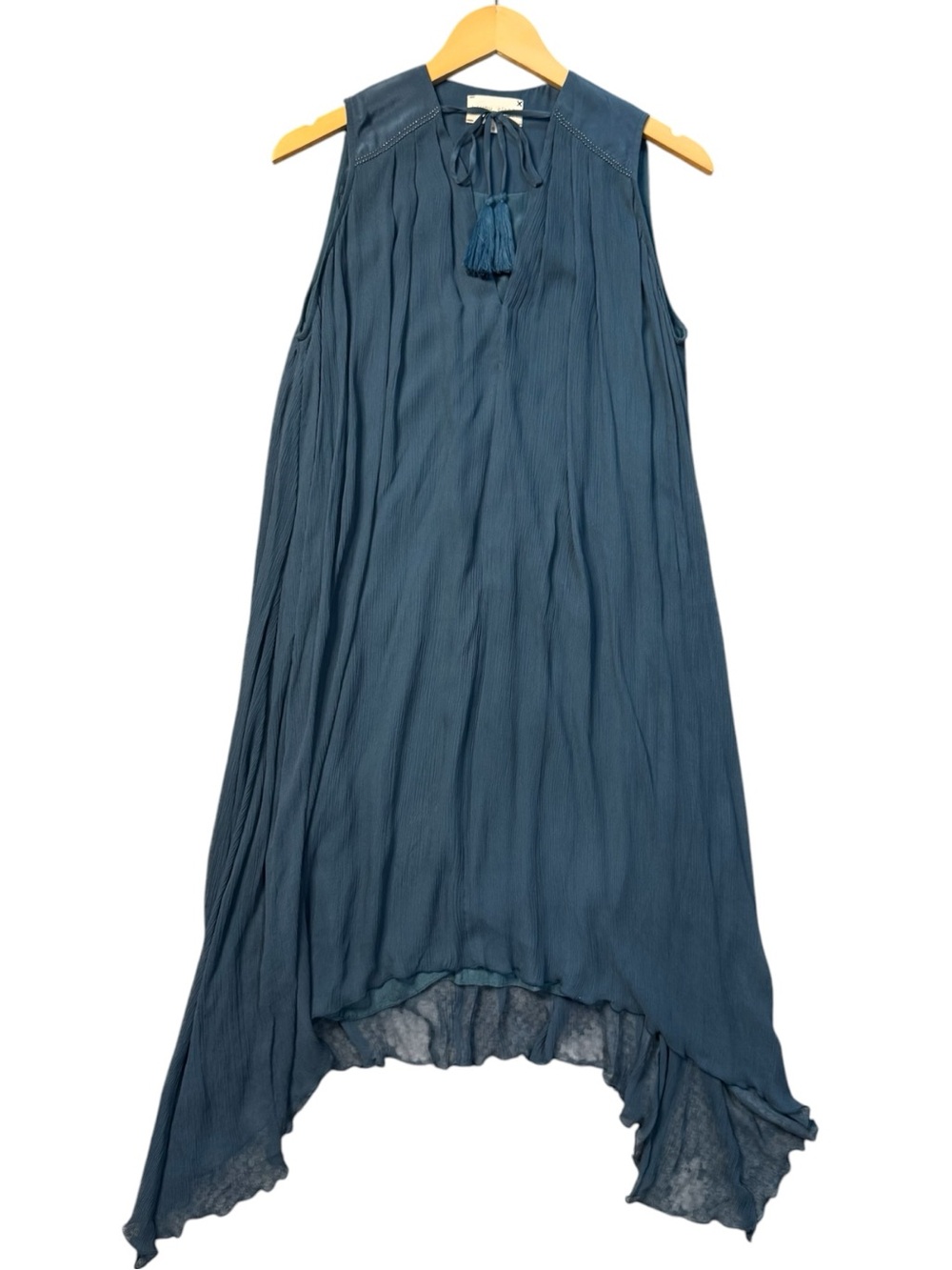 Laura Siegel Silk Sharkbite Hem Dress size S